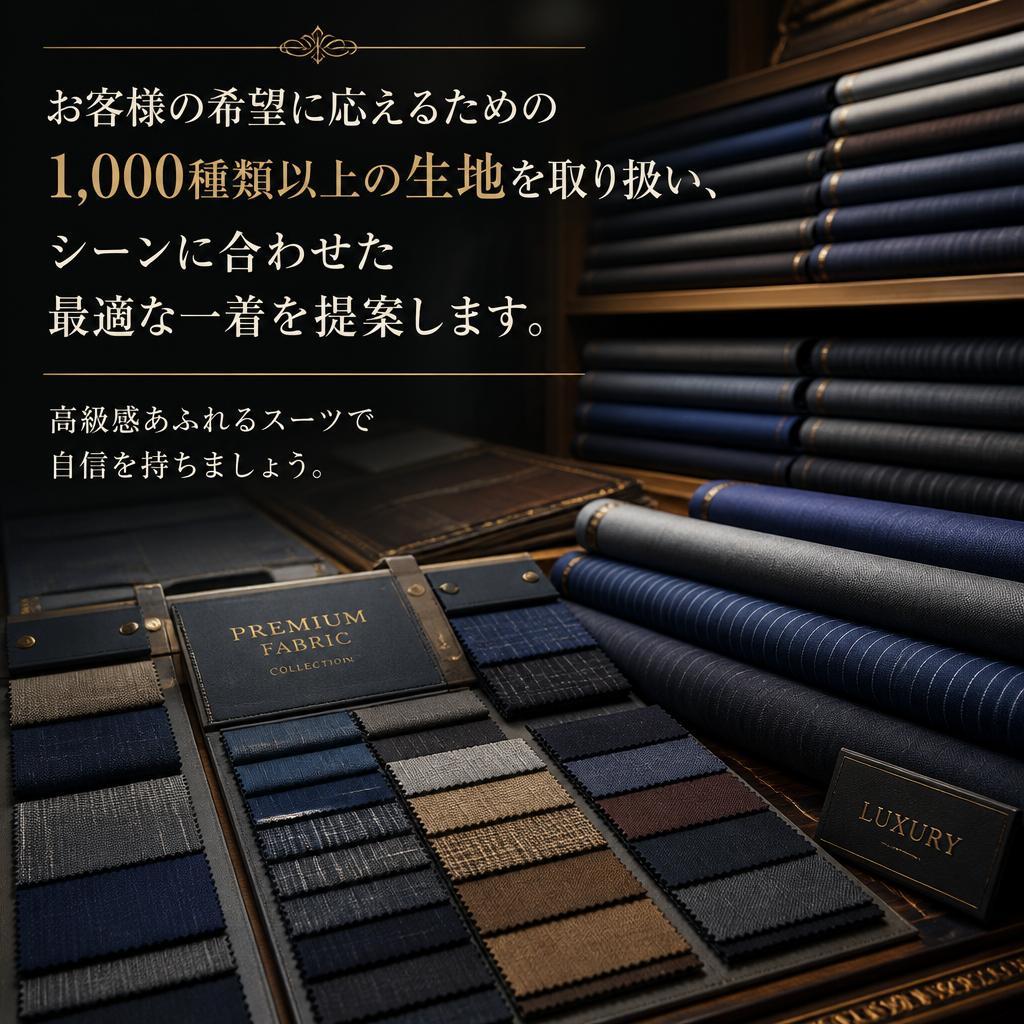 理想のスーツを提案する環境